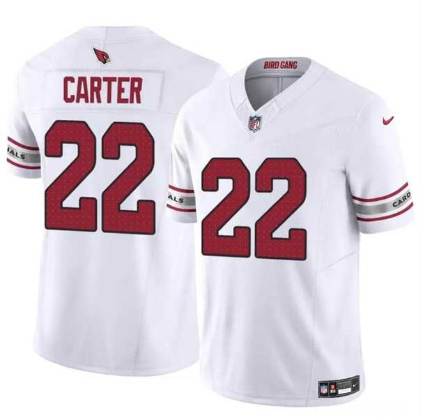 Men & Women & Youth Arizona Cardinals #22 Michael Carter White 2023 F.U.S.E. Vapor Untouchable Limited Football Stitched Jersey